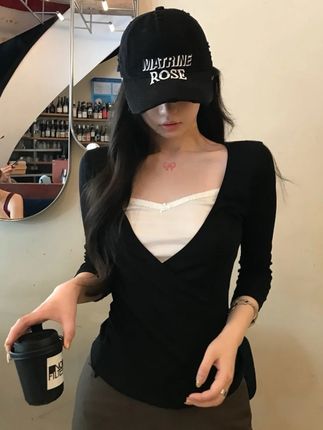 #早秋穿搭 #假两件上衣 #高级感穿搭 #辣妹穿搭 #显瘦穿搭
