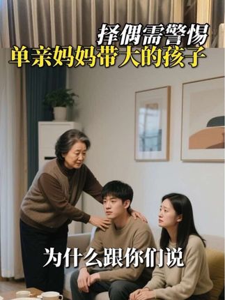 择偶警惕单身妈妈带大的妈妈#婚姻家庭 #婚姻关系
