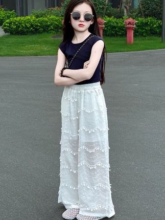 #童装 #背心#阔腿裤 #洋气套装#时尚套装@DOU+小助手