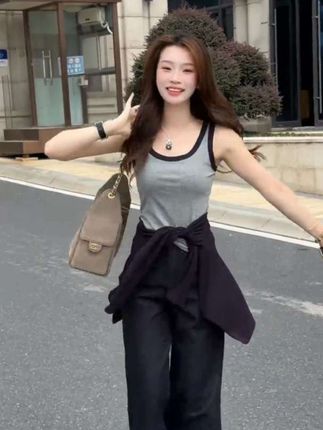 #百搭上衣#针织衫 #两件套女装 #女装搭配