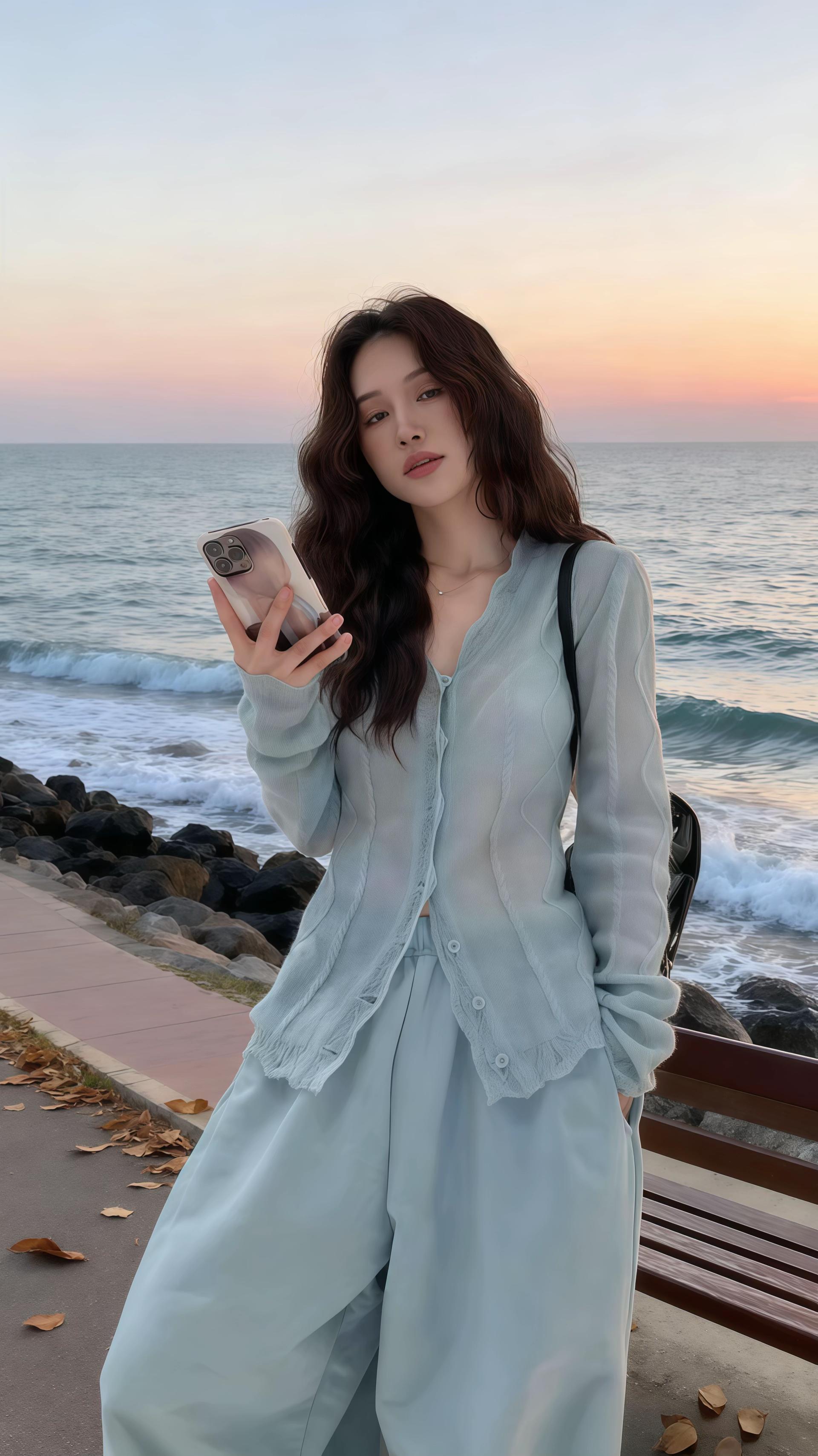 #我是又甜又酷的流光系少女 #秋日人生照片还得是琥珀流光风 #早秋穿搭三分钟出门不是梦 #早秋显身材平价上衣合集 #谁能拒绝舒华cleanfit风