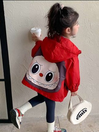 童装上新女童外套秋装新款女宝宝早秋连帽上衣洋气春秋装儿童冲锋衣潮#女童外套秋装#新款♀宝宝早秋连帽上衣#洋气秋装#儿童冲锋衣#潮童穿搭