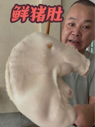大别山散养在山顶,吃五谷杂粮没吃饲料乌猪#鲜猪肚#肉质紧实酥脆,两个2斤左右79
