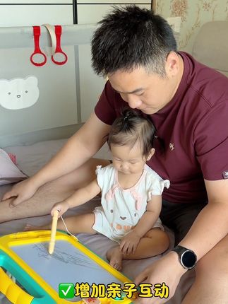 儿童画板家用幼儿磁性写字板宝宝涂鸦磁力画玩具画画板#宝宝早教知识 #每日亲子游戏 #亲子早教 #带娃神器 #育儿好物