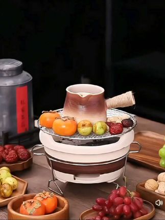冬天的奶茶自己煮 三五知己一起真的很巴适#围炉煮茶 #围炉煮茶正当时 #围炉煮茶氛围拿捏了 #围炉煮茶烤炉推荐 #围炉煮茶器具