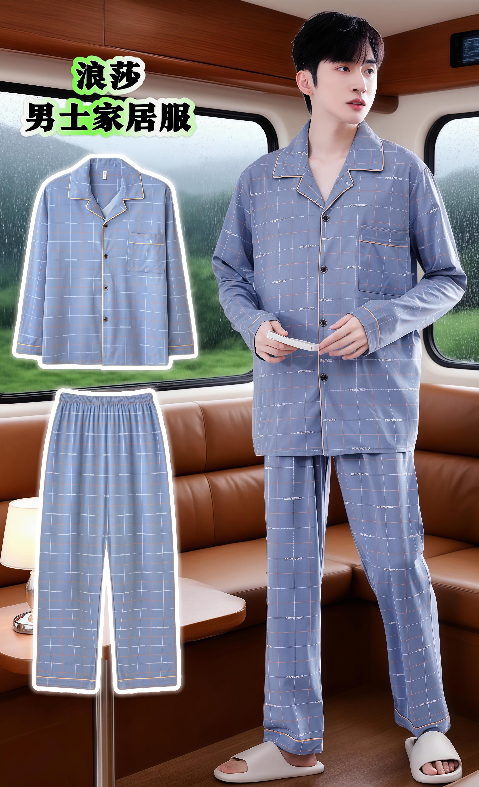 #睡衣家居服 #男士家居服 #谁穿谁好看 #不挑年龄不挑身材 #面料柔软舒适 @DOU+小助手 @DOU+上热门