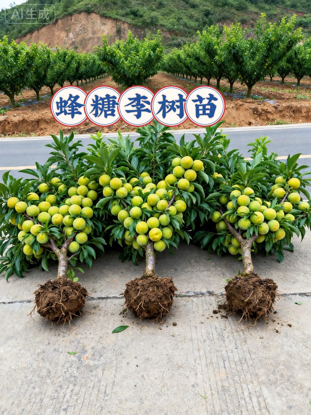蜂糖李树苗。想让夏日庭院漫着清冽的甜吗?蜂糖李树苗会种下这份热烈的期待。它的枝干带着灵动的韧劲,不疾不徐舒展,枝桠间藏着结果的笃定,新叶裹着浅红边,透着蓬勃生气。 春日里,细碎白花缀在枝间,星星点点,淡香漫过篱笆,引蜂蝶绕枝。叶片翠绿色,边缘锯齿细密,阳光穿过,地上光斑晃动,空气浸着草木清爽。 盛夏一至,枝头挂满青果,有的泛着红晕,裹层薄粉,像藏在叶间的青珀。摘一个咬开,脆嫩果肉迸出蜜糖般汁水,甜里带着清冽果香,在齿间久久不散。 种下它,看春开花、夏挂果,收获的不只是满筐脆李,更是盛夏摘果时的雀跃,让日子藏着蜜般的甜。#果树苗 #三农种植 #新鲜采摘 #果苗种植 #蜂糖李树苗