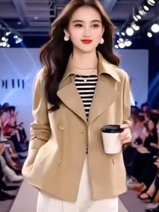 #英伦风外套 #早秋穿搭 #短款外套 #ootd穿搭 #女装时尚穿搭