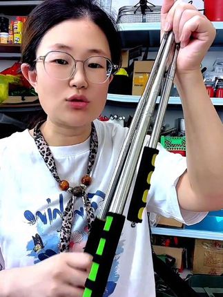 不锈钢地膜伸缩钩破地膜双钩可拉伸钩蒜苗神器菜苗农膜见风放风钩#钩子 #地膜放风钩 #伸缩 #不锈钢