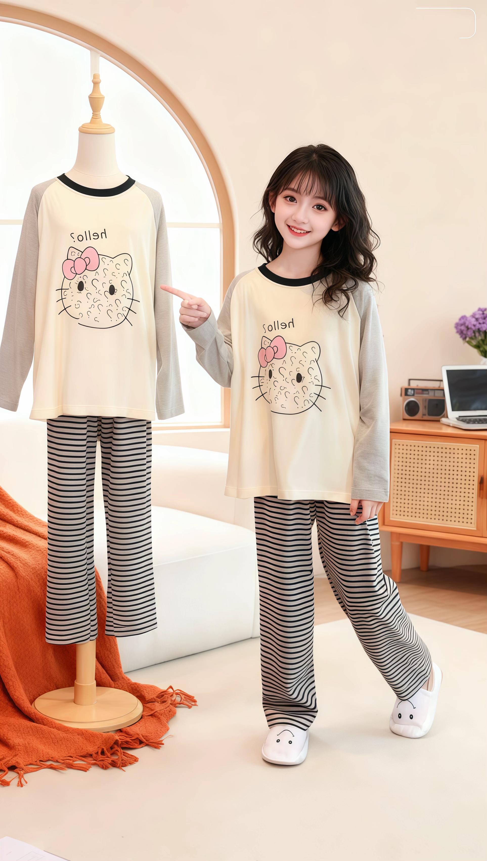 #家居服套装 #睡衣家居服 #宅家睡衣秀 #女童睡衣家居服 #高品质童装