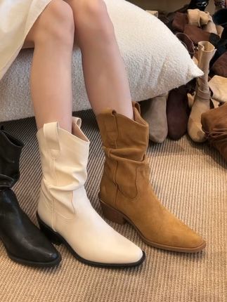 超美V口显瘦堆堆短靴 #女鞋推荐 #宝藏鞋子 #穿出高级感