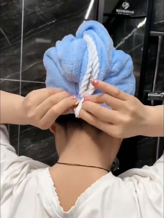 #干发帽吸水速干不伤头发 #干发帽#加厚加大#双面绒#吸水性强 !
