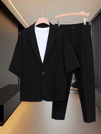 #男生秋日有效穿搭 #高级感穿搭 #休闲风 #气场全开 #西服套装