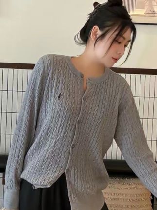 【嘉嘉】【现货】大码女装刺绣针织衫开衫短外套外搭长袖#懒人必备 #爱了爱了 #居家锻炼身体 #日常生活 #家具人