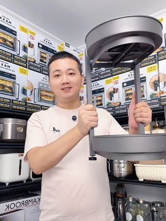 #厨房收纳 #厨房置物架 #调料置物架 #旋转调料置物架 #双层调料置物架