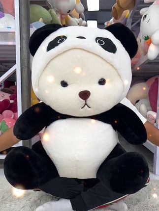 可爱小熊毛绒玩具 #毛绒玩具#抱枕#爱了爱了 #这也太可爱了吧