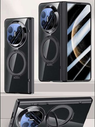 适用华为matex6典藏版手机壳电镀透明mateX5折叠屏全包支架防摔壳#华为matex6手机壳 #华为matex5手机壳 #折叠屏手机壳 #华为折叠屏手机壳