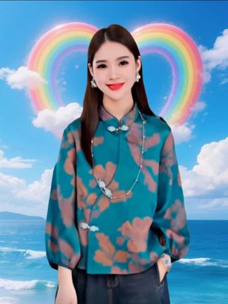 新中式提花气质小衫#精致气质穿搭 #休闲时尚穿搭 #衣服穿搭女时尚高级感 #美女穿搭日常