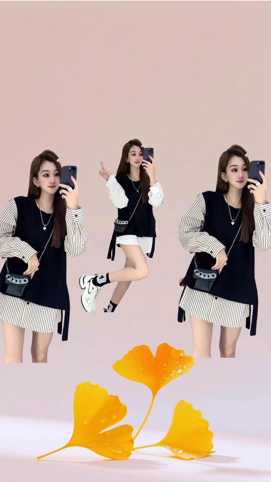 #假两件 #卫衣 #中长款 #好看的衣服都在这里 #穿搭
