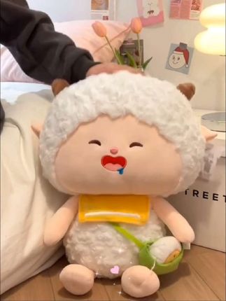 喜羊羊灰太狼玩偶公仔懒羊羊毛绒玩具观赛搭子可爱娃娃#也太可爱了吧 #毛绒玩具 #可爱到爆炸💥 #女孩都喜欢这样的娃娃吧