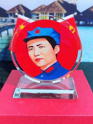 #伟人水晶摆件#家居摆件装饰品 #致敬伟人#红色收藏