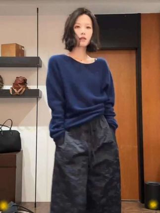#抖音双十一优惠券 立体浮雕提花刺绣直筒裤,新中式的感觉,很有质感,显贵气 #直筒裤 #秋冬新品 #秋冬穿出时髦贵气感 #穿出自己的风格