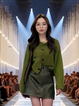 炸街毛衣长袖秋季设计感小众短款小个子复古气质针织开衫百搭上衣#秋冬穿搭 #小个子穿搭 #设计感穿搭 #女装搭配