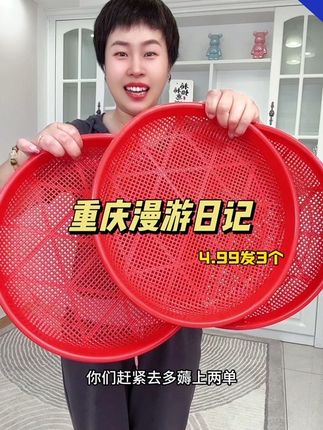 天啦!4.99发3个这也太便宜了吧#超便宜超划算 #网筛 #晾晒网 #簸箕