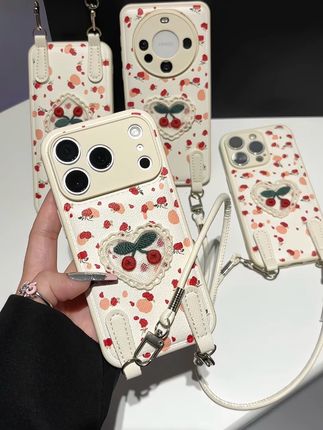 真的好喜欢这个樱桃挂绳手机壳呀!!!好朋友给我安排一个好不好!!#爱了爱了 #这个手机壳真的长在我心巴上了 #手机壳#超好看