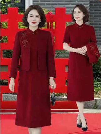#婚庆礼服 #婚宴妈妈装 #套装穿搭 #婚礼妈妈礼服 #高端大气上档次这也太漂亮了