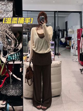 韩系温柔又显瘦的三件套来啦❗️咖色洋气,黑色显瘦必备,灰色高级不挑人~#显瘦穿搭 #大码女装 #微胖穿搭 #谁穿谁好看 #美出高级感