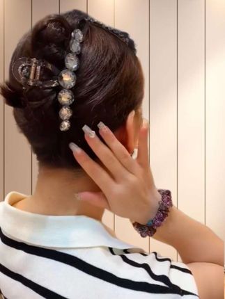 #创作灵感 这款发夹夏天盘发扎发时尚好看显气质,姐妹们快来入手吧