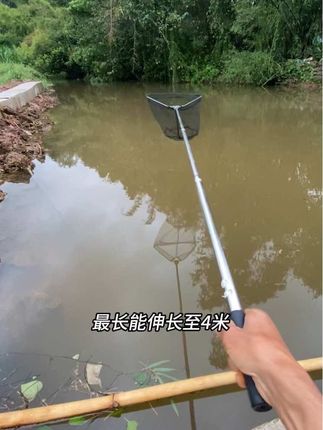 折叠抄网伸缩杆抄网竿不锈钢实心抄网捞鱼网抄网兜抄网杆套装渔具#渔具用品 #抄网 #不锈钢抄网 #折叠抄网 #便携抄网