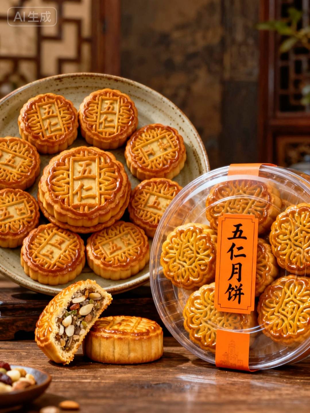 五仁月饼,是中秋舌尖上的“复古狂欢”!当瓜子、核桃、杏仁等坚果在饼皮里碰撞出咸香酥脆,那一口咬下去的层次,是老味道对味蕾的深情告白。有人说它“传统老派”,可正是这份坚守,让它在花样百出的月饼界稳居C位。礼盒里的它,金辉熠熠,每一块都刻着“五仁”的印记,像是把中秋的团圆、岁月的醇厚都包进了饼里。送长辈,是心意的传承;自己吃,是对经典的致敬。在这个追求新奇的时代,五仁月饼用扎实的用料和不变的口感,告诉你什么叫“经典永不过时”,一口入魂,吃的是回忆,品的是情怀#你的中秋团圆搭子前来报到 #月饼 #五仁月饼 #中秋 #好吃到爆