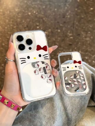 好阔爱的滑片流沙kitty手机壳呀~好朋友 请给我安排上 谢谢!#快分享给你的好友 #阔爱炸了 #这个手机壳真的长在我心巴上了 #仙女必备 #无限回购的宝藏单品