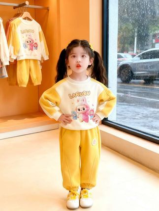#高品质童装 #强烈推荐 #潮童必备#女童加绒套装#生女儿就是用来打扮的
