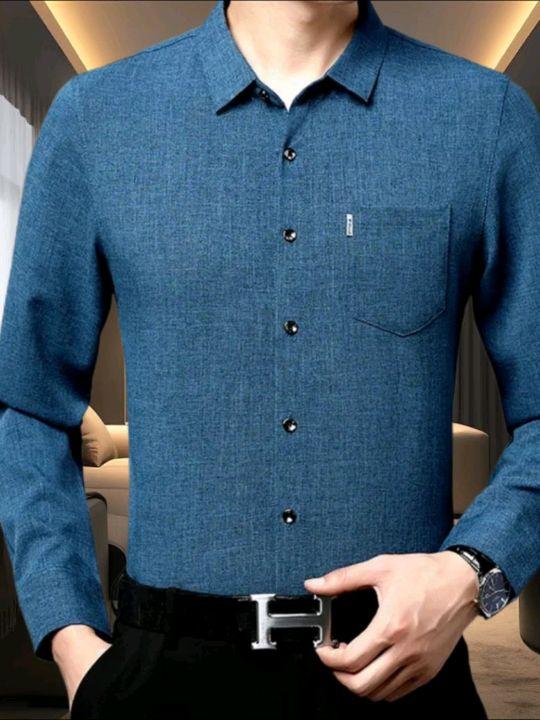 男士秋季长袖衬衫#男士衬衫 #秋季新款 #商务休闲 #平价好物 #衬衫