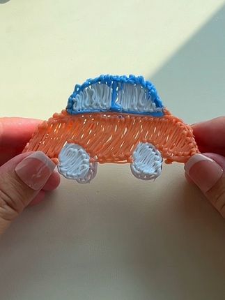 用3D打印笔打印小汽车#益智玩具 #3d打印笔 #3d打印玩具 #3d打印作品 #动手动脑