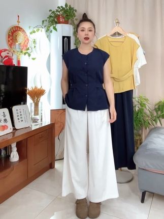 #洋气时髦套装 #夏季新款 #收腰显瘦 #遮肉显瘦遮肉减龄