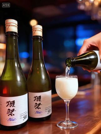 “獭祭也有‘蓝朋友’了?!🇺🇸美国山田锦+獭祭工艺=这瓶獭祭BLUE!50%精米步合,口感清爽又高级~720ml大瓶装,仪式感满满!送礼自留都超有面子~(未成年人禁止饮酒) #抖音好物发现 #清酒推荐”