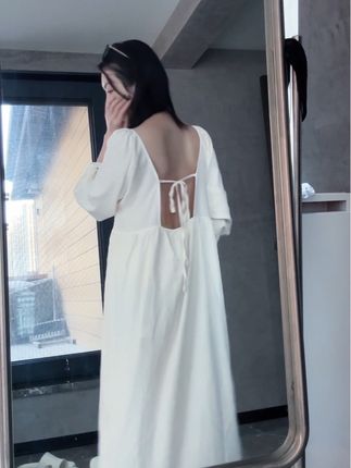 又心动了!哪像个睡裙#温柔风穿搭 #慵懒风穿搭 #温柔穿搭 #睡裙 #幸棉