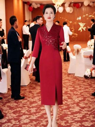 #婚宴妈妈礼服#婚庆礼服 #礼服裙 #婚礼妈妈礼服 #婚宴妈妈装 #喜婆婆喜妈妈连衣裙