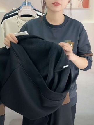 保罗·古思特卫衣冬季男士2025款加绒加厚拼接打底衫休闲百搭潮流#百搭上衣 #男装 #男装t恤 #男士卫衣