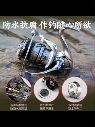 池刃路肯特渔轮微物路亚轻量纺车轮海钓泛用渔线轮全金属浅杯鱼轮#路肯特渔轮 #渔轮 #鱼线轮 #浅杯渔轮 #好物推荐