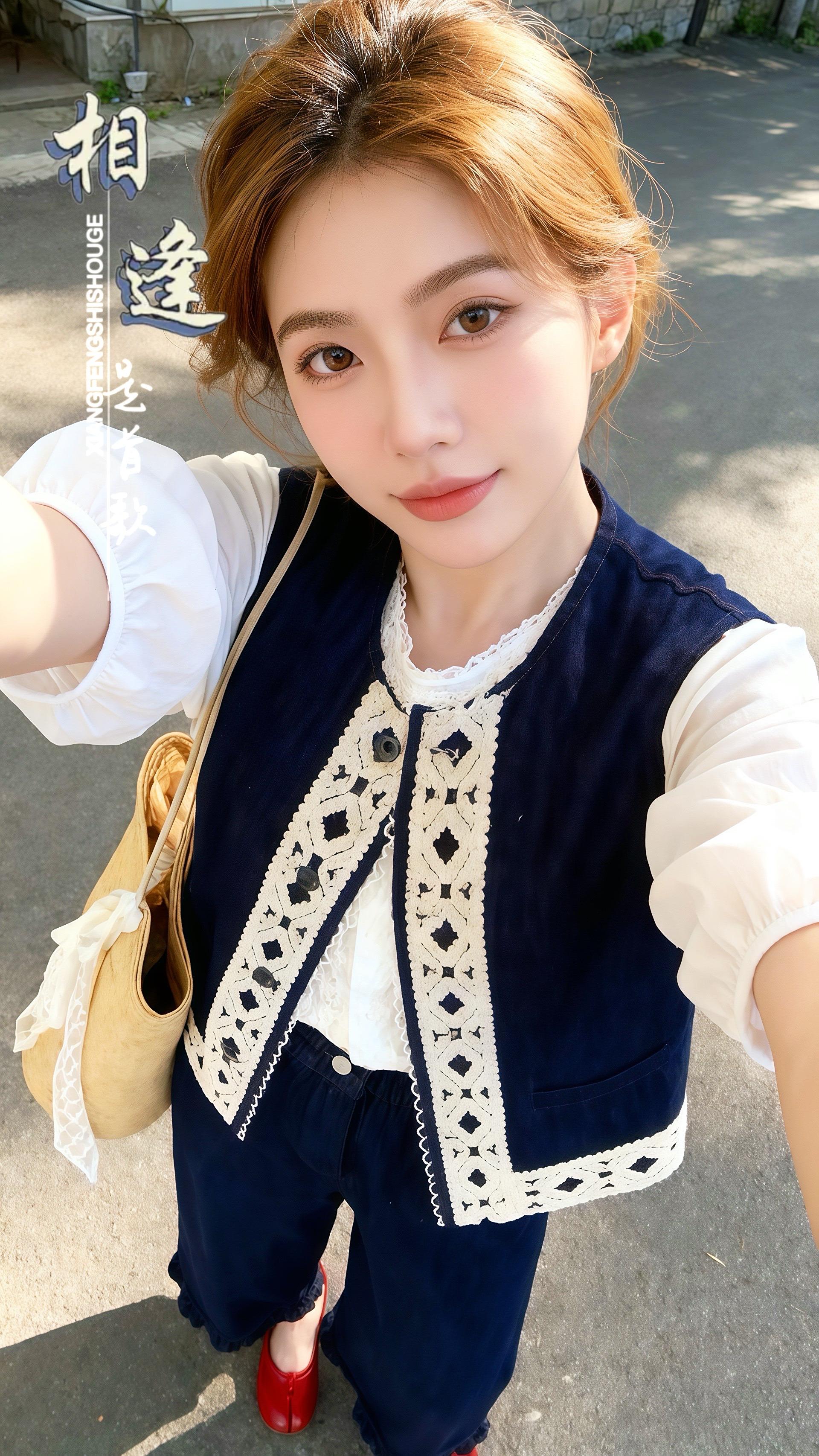 丹宁蓝牛仔~早秋显瘦防掉色弹力腰小个子九分直筒裤蕾丝牛仔#显高显瘦 #甜美女孩穿搭 #࿆甜࿆美࿆女࿆孩࿆ #小个子显高显瘦穿搭 #强烈推荐