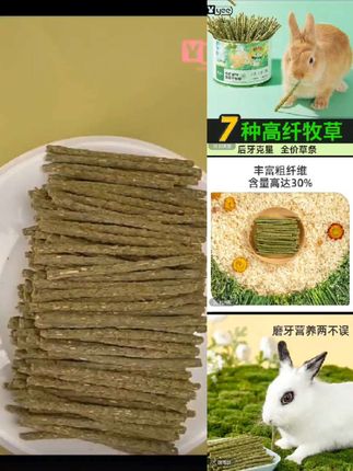 兔粮饲料磨牙零食牧草提摩西草#兔草#提摩西草#兔子 #萌宠好物