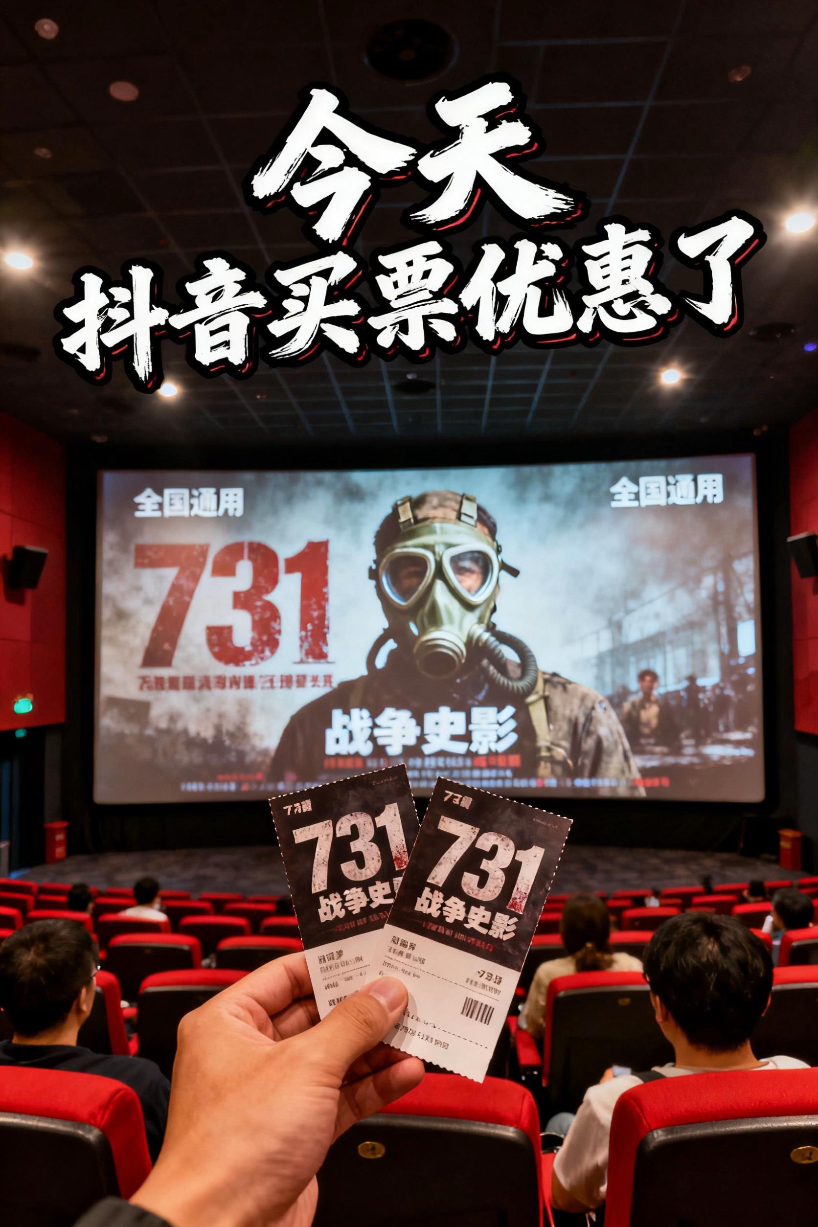 观《731》铭记历史,勿忘先辈苦难!#电影热烈上映 #电影 #电影优惠券抖音团购 #731电影