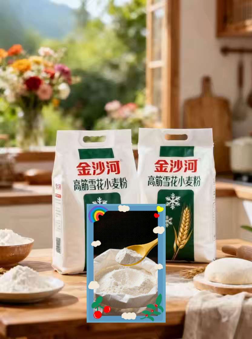 金沙河高筋雪花小麦粉。家人们今天给大家推荐这款金沙河高筋雪花小麦粉,它是采用传统低温研磨技术,充分保留小麦的营养成分和麦香味。不含麦麸粉质特别的细腻,属于精致优质面粉。咱们做馒头包子,白白胖胖的,蓬松柔软有嚼劲,特别的好吃,煮出来饺子面条口感爽滑不粘牙,营养价值非常高,但活动数量不多,下方小黄车赶紧拼手速了!#强烈推荐 #农产品 #面粉 #金沙河高筋雪花小麦粉@DOU+小助手