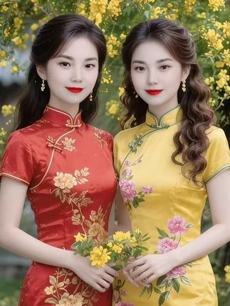 姐妹俩合拍一个,开心一下,美美哒!