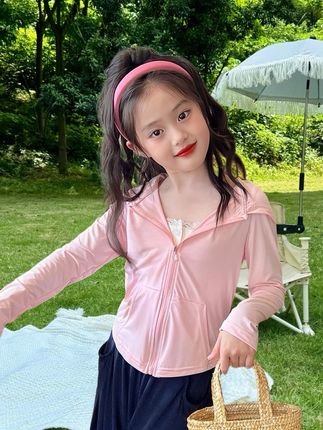 夏季新款儿童薄款女童防晒2025冰丝紫外线女孩轻薄儿童防晒衣#儿童防晒衣 #儿童防晒衣小外套 #轻薄透气 #冰丝防晒衣 #女童薄款防晒衣